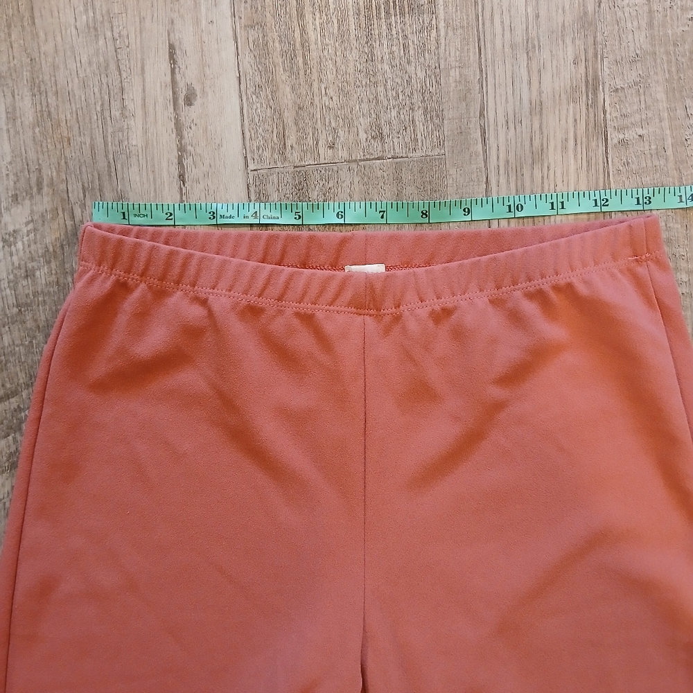 Dusty Pink Dramatic Flared Bell Bottom Pants 70s Style Size L - Picture 5 of 9